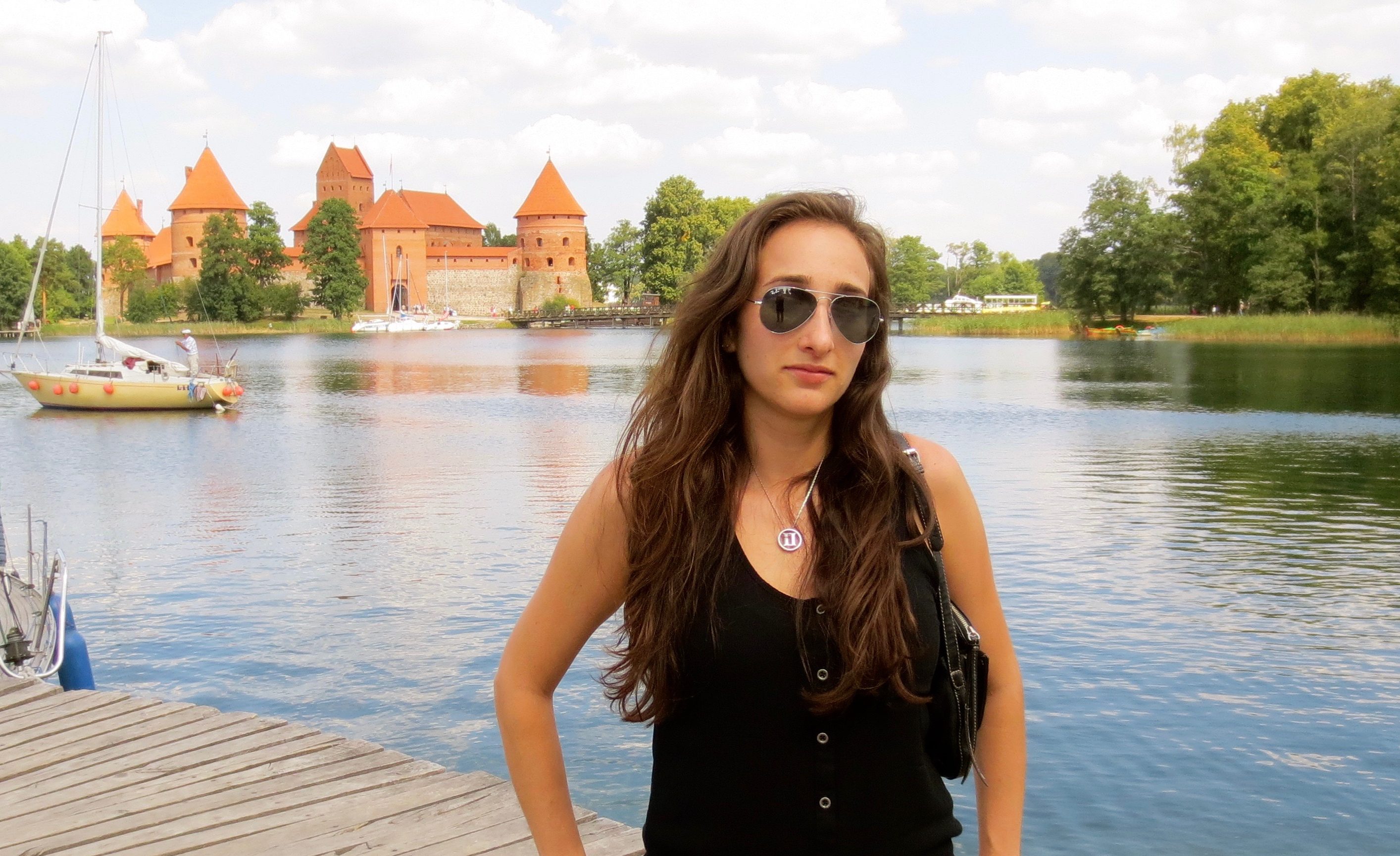 Exploring medieval castles in Lithuania.